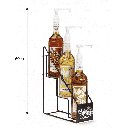SUPPORT 3 SIROPS 100CL METALLIQUE
