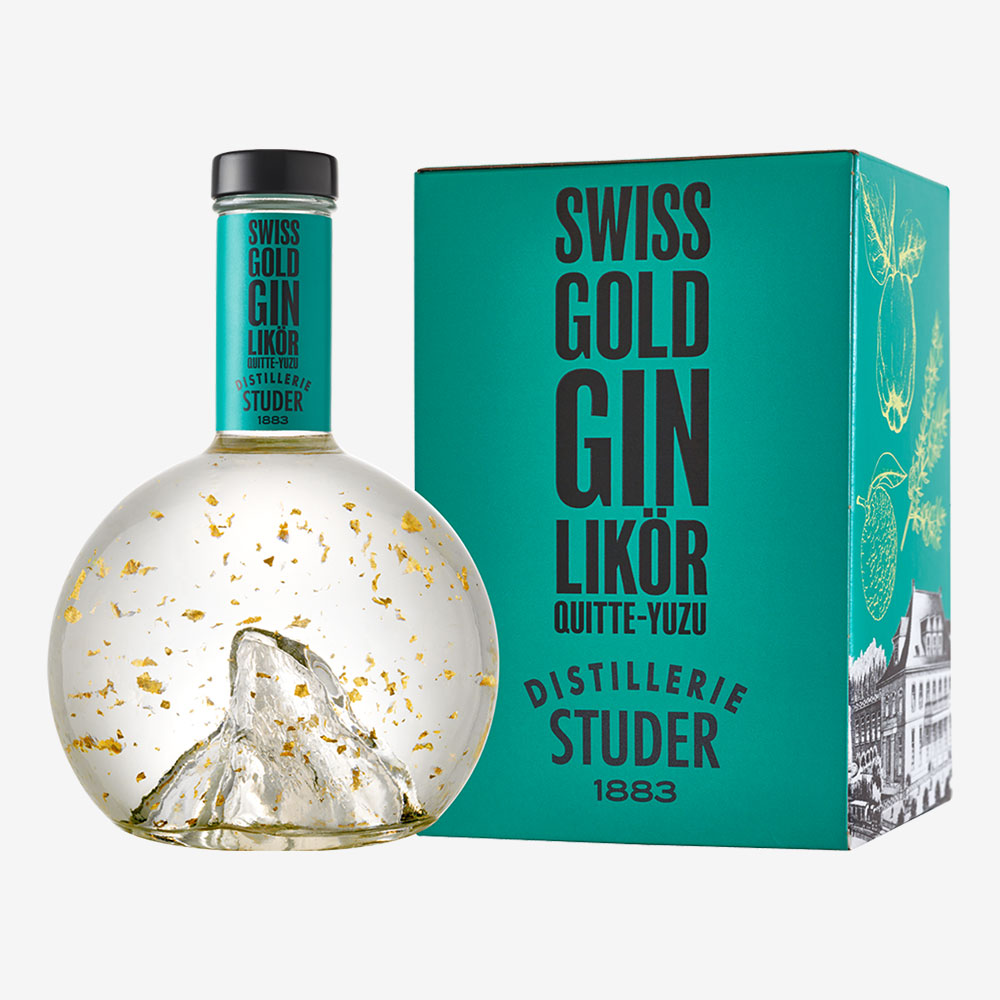 LIQUEUR COGNASSIER YUZU SWISS GOLD GIN STUDER 70CL 35%