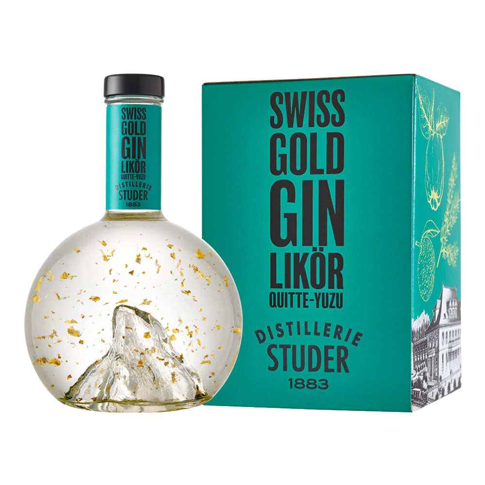 LIQUEUR COGNASSIER YUZU SWISS GOLD GIN STUDER 70CL 35%