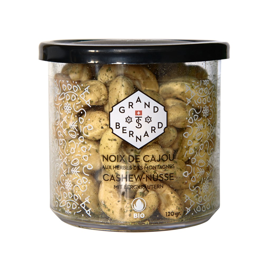 NOIX DE CAJOU AUX HERBES DES MONTAGNES 120G BIO BOURGEON