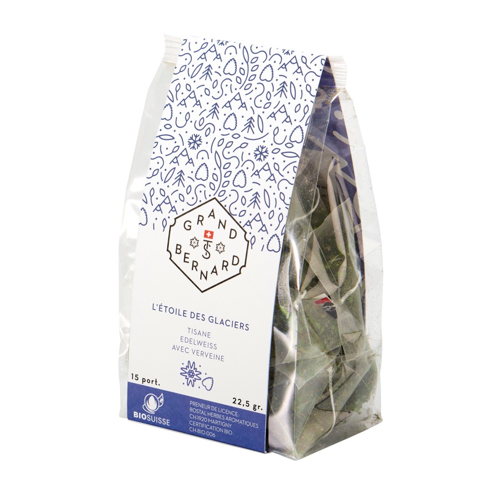 TISANE L ETOILE DES GLACIERS BIO BOURGEON SUISSE SACHET 15 P