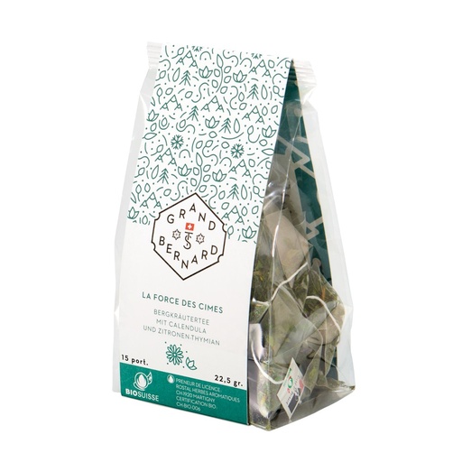 [570008] TISANE LA FORCE DES CIMES SACHET 15P BIO BOURGEON SUISSE