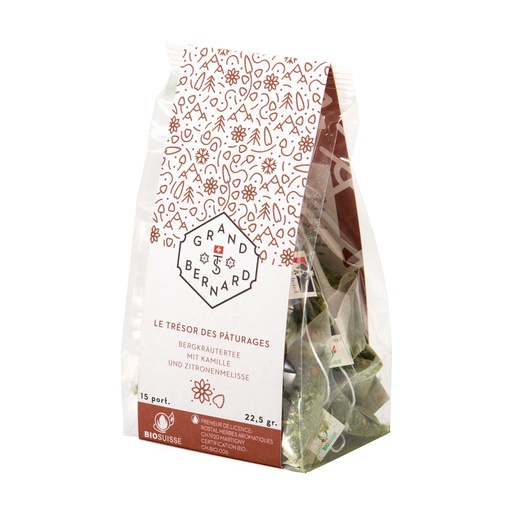 [570007] TISANE LE TRESOR DES PATURAGES BIO BOURGEON SUISSE SACHET 15 P