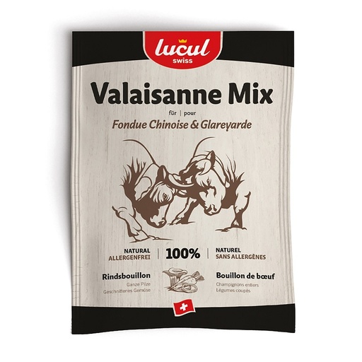 [570723] BOUILLON FÜR FONDUE CHINOISE UND GLAREYARDE VALAISANNE MIX